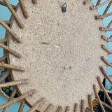Old rattan mirror