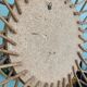 Old rattan mirror