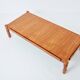 Large modernist curly ash coffee table by Pier Luigi Colli 1950
