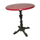Table with base bistro cast iron quadripode