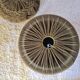 Duo pouf et coussin assorti velours vert olive