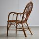 Italian Cane Garden Armchair, 1970s