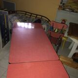 Red formica table