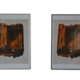 Pierre soulages d'après eau forte xvi  1961