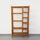 Bookcase vintage rattan shelf from the 60s