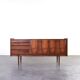 Mid-Century Polish Walnut Sideboard from Bytomskie Fabryki Mebli, 1960s.
