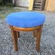 Scandinavian style armchair + velvet footrest