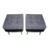 Mid-century modern ottomans in grey and black, 1950s, set of 2