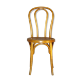 Chaise bistrot à assise florale Art nouveau 1920 par Glarus, Suisse