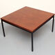 1960s coffee table in teak and metal