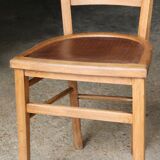 Early 20th century wooden bistro chair.