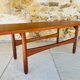 Teak coffee table in Scandinavian style, circa 1960s.