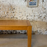 Solid elm dining table - Vintage - 1980