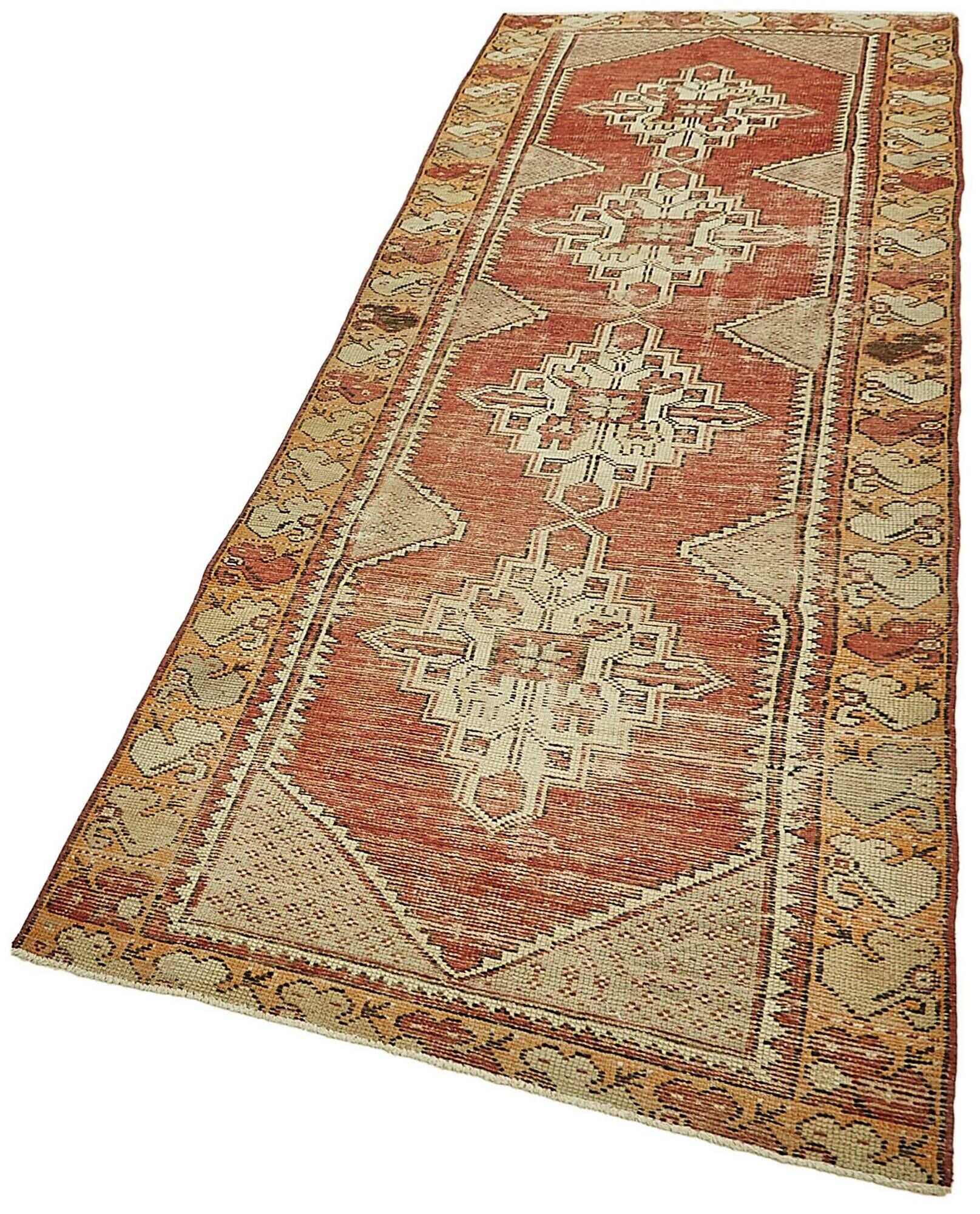 Turkish Vintage Anatolian Rug 95 cm x 291 cm