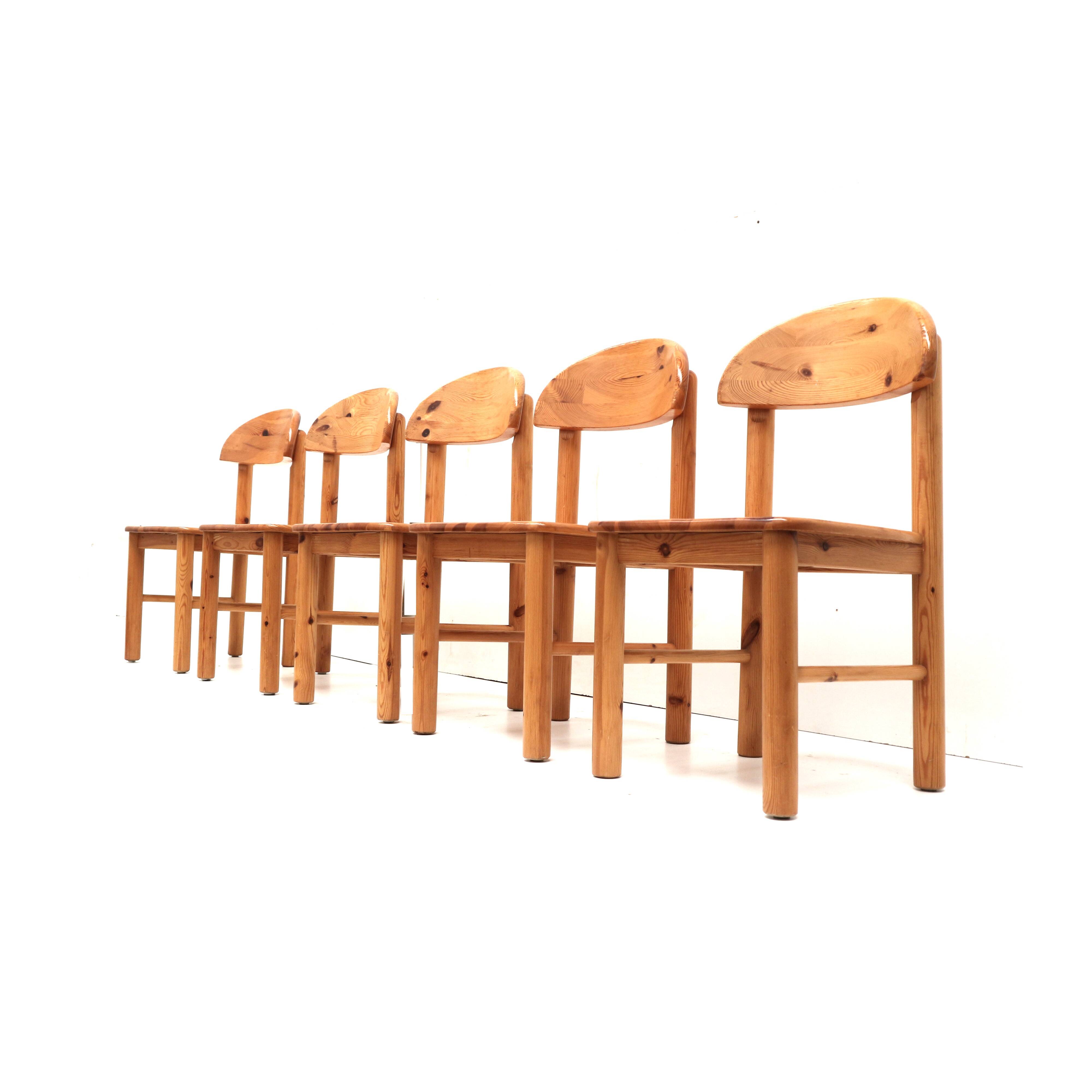 Set of 5 Rainer Daumiller chairs from the 1970s