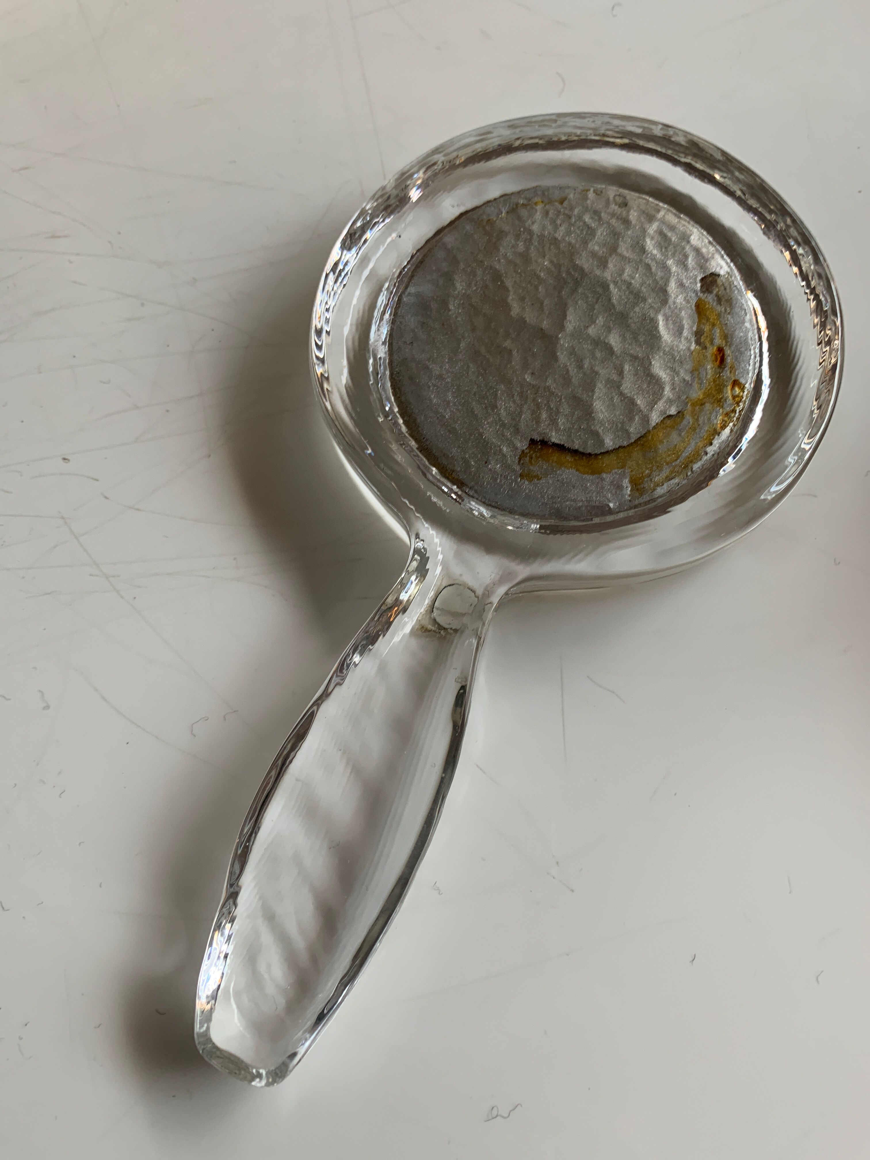 Glass hand facing Walther Glass Germany