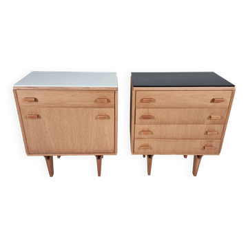 Nightstands by Frantisek Mezulanik, 1970s, Set of 2
