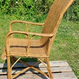 Rattan armchair