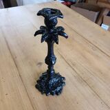 Black metal candle holder/candlestick