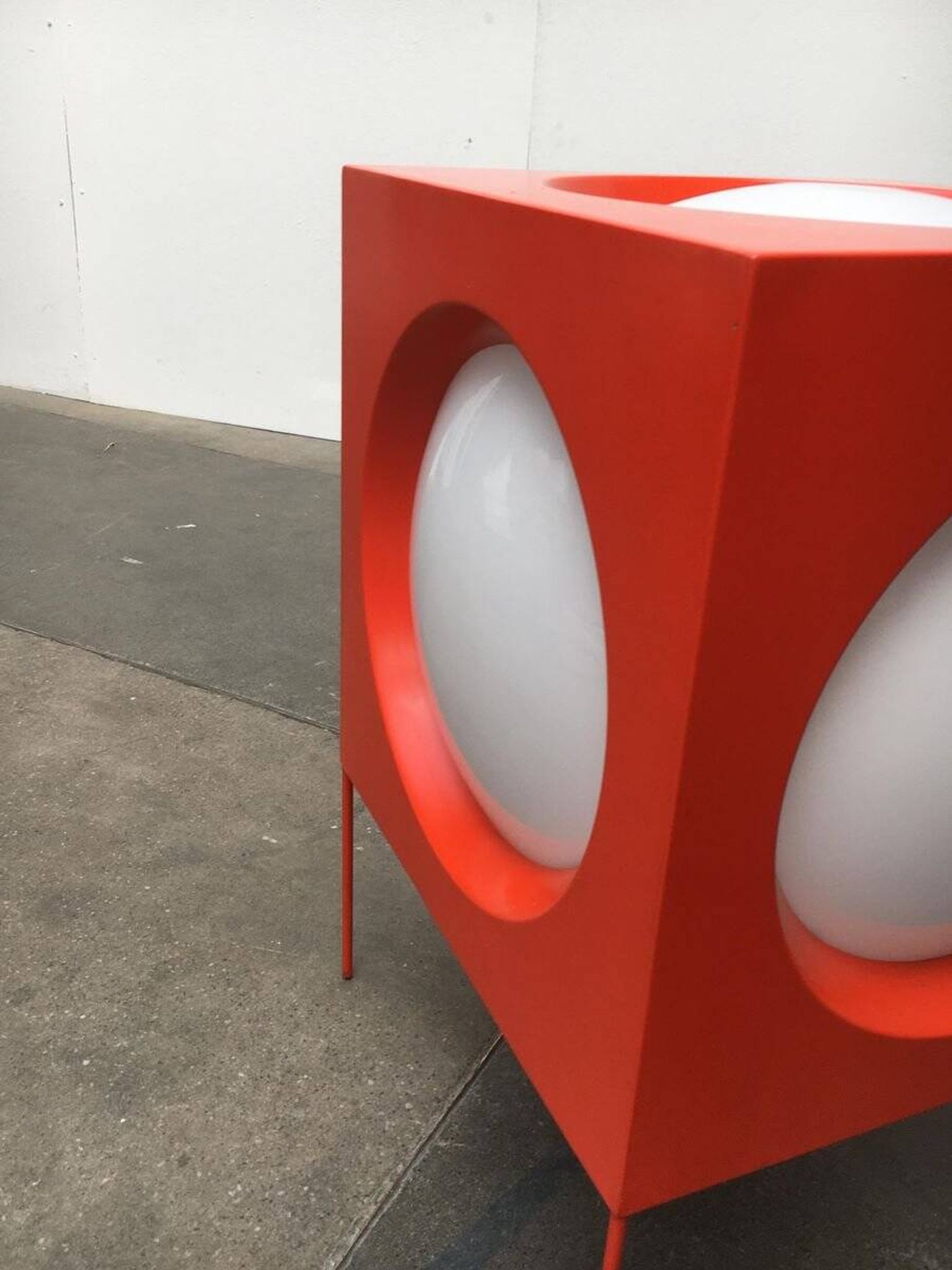 Cube Floor Lamp T-267 Swiss Space Age by Carl Moor for BAG Turgi, 1960s