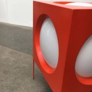 Cube Floor Lamp T-267 Swiss Space Age by Carl Moor for BAG Turgi, 1960s