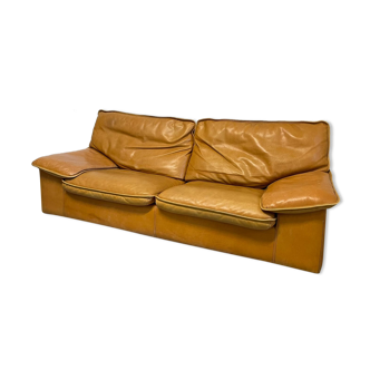 Brown leather sofa Roche Bobois