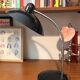Lampe industrielle noir bureau space age made in France 70s 80s vintage