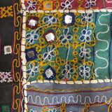 Oriental tablecloth with mirror and embroidery
