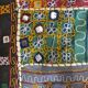 Oriental tablecloth with mirror and embroidery