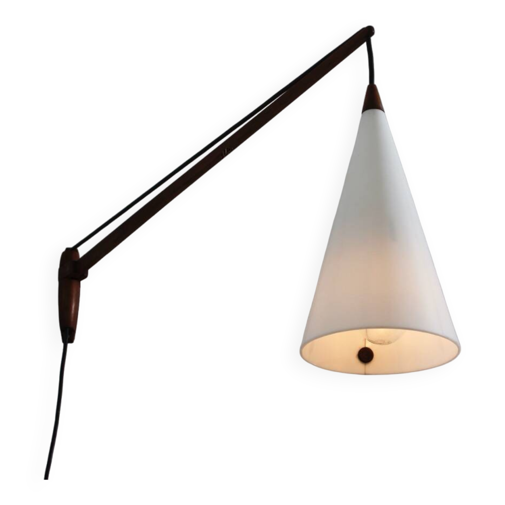 Vintage Teak Lampe Scandi Design Luxus Schweden Mid Century