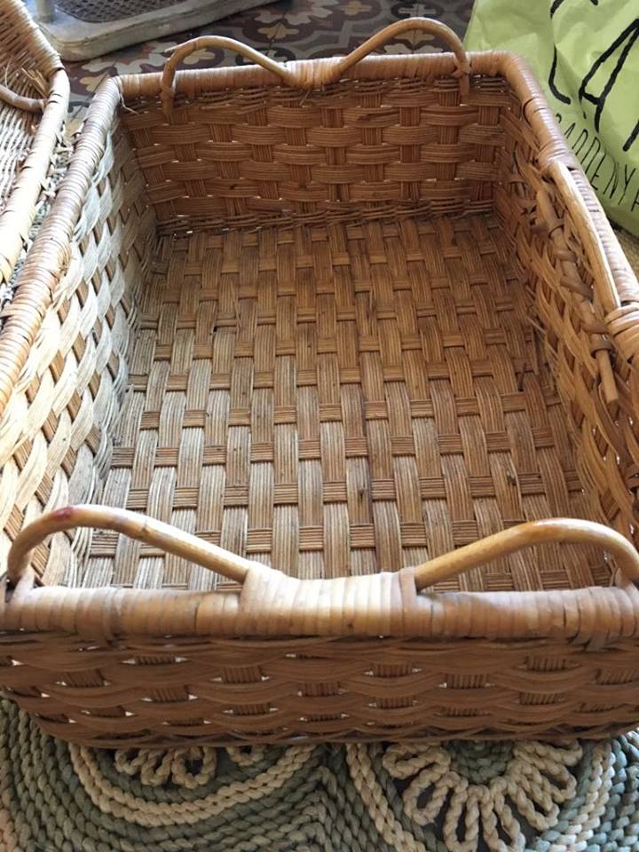 Wicker suitcase