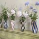 Blue Stripe Twist Vase
