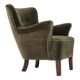 1970s, Danish design, lounge chair, original condition, furniture velour.
