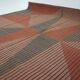 XL midcentury bouclé abstract design geometric rug / carpet, 1950s