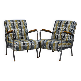 Paire de fauteuils Bauhaus, années 1950, Pologne