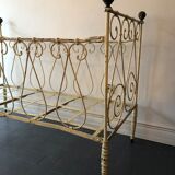 Child cot bench two-seater cast-iron nineteenth