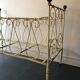 Child cot bench two-seater cast-iron nineteenth