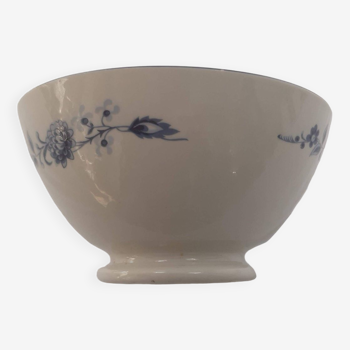 Old Sarreguemines porcelain pedestal bowl