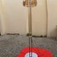 Brass and smoked glass lamppost