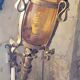 Pair of wrought iron torches