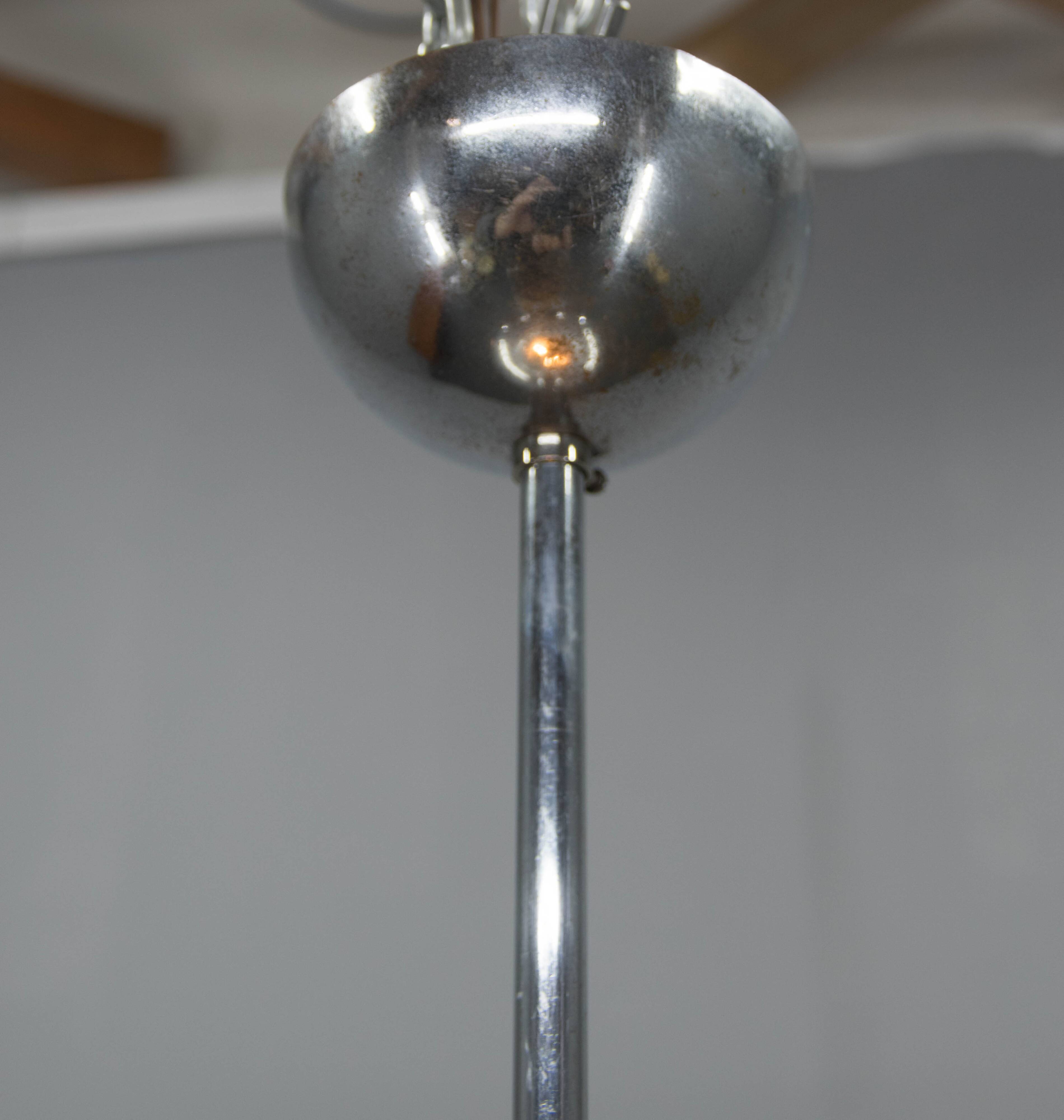 Grand lustre Bauhaus de Franta Anyz pour IAS, années 1920, restauré