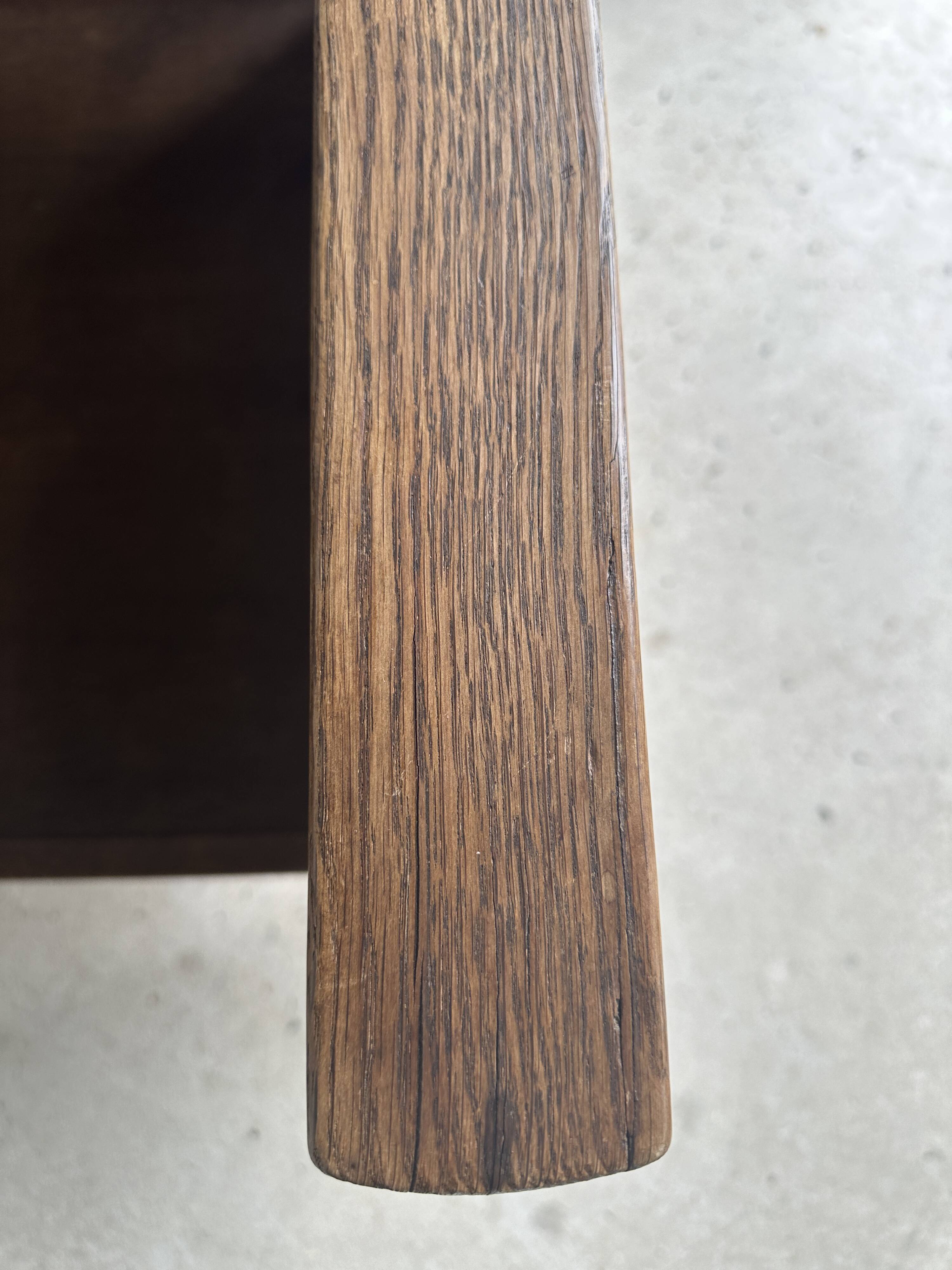 Large wooden armchair with adjustable reclining back