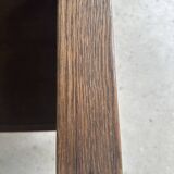 Large fauteuil en bois à dossier inclinable réglable