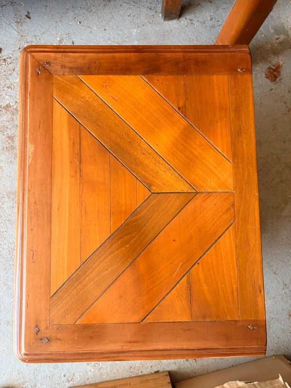 Wooden bedside table