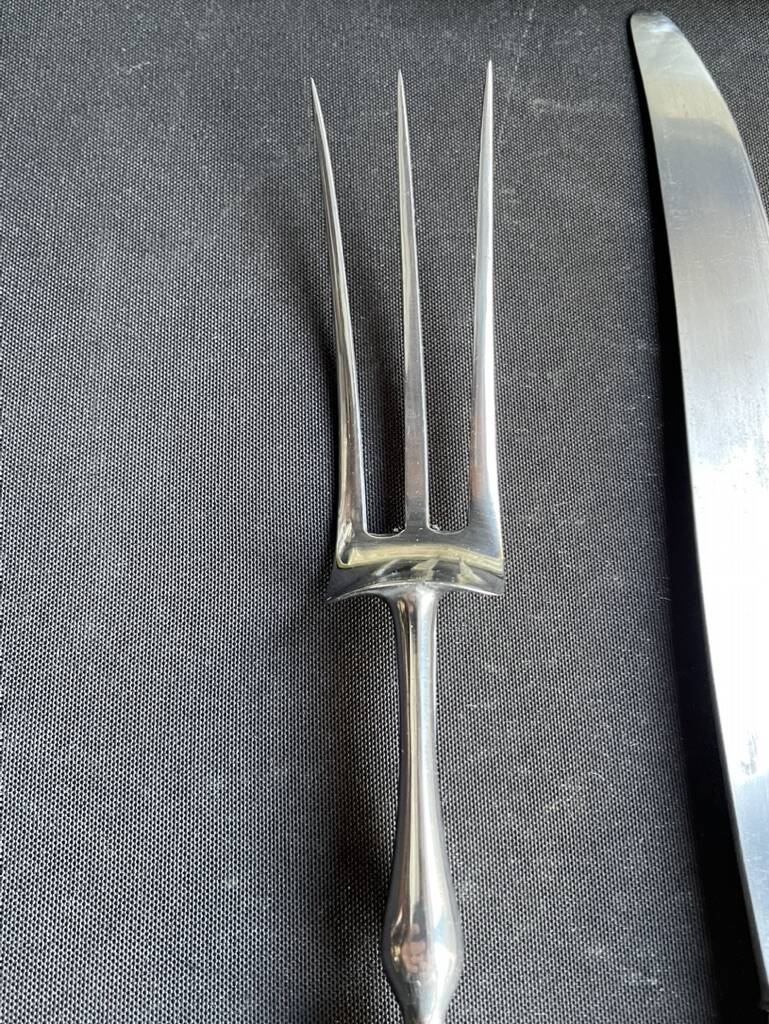 Silver cutting service stuffed in a case - ATE Guichard & Émile Puiforcat - 19th century