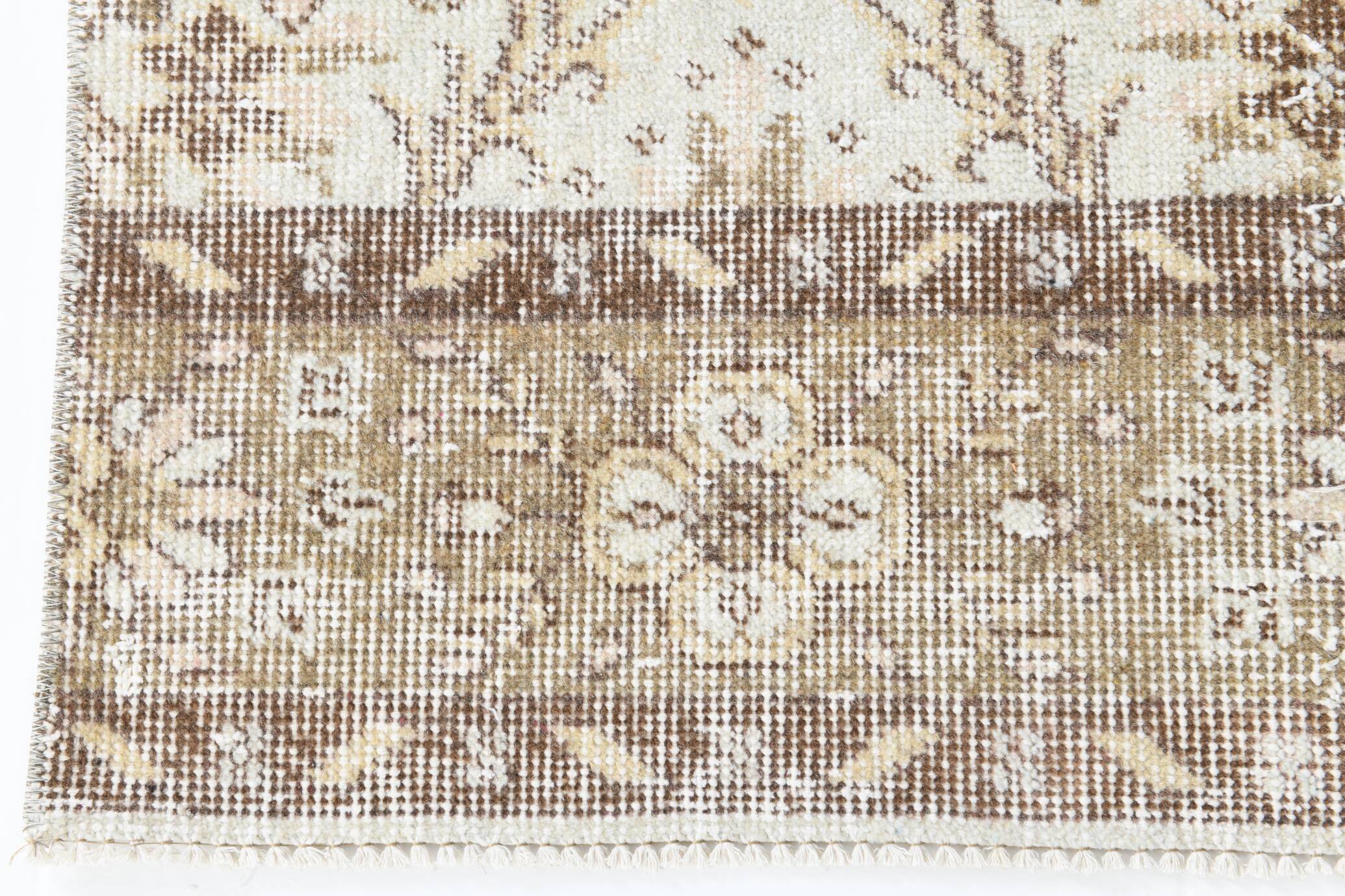 2x9 Floral Vintage Runner Rug, 75x273Cm