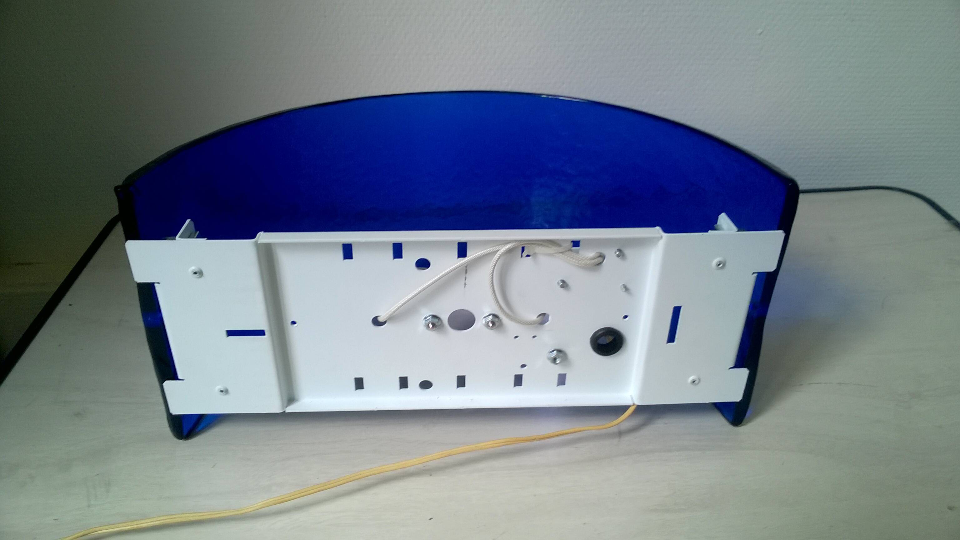 Vintage blue glass wall lights (Murano style)