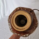 Openwork ceramic lamp, Stein Keramik, Germany, space age, 1960.