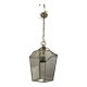 Vintage brass and glass light pendant , 1960s