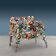 Iron armchair, "Tessuto" series, Anacleto Spazzapan